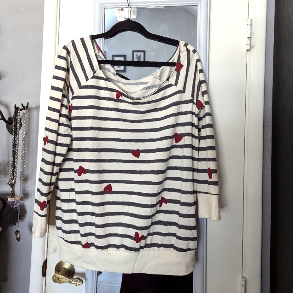 Off the shoulder sweatshirt